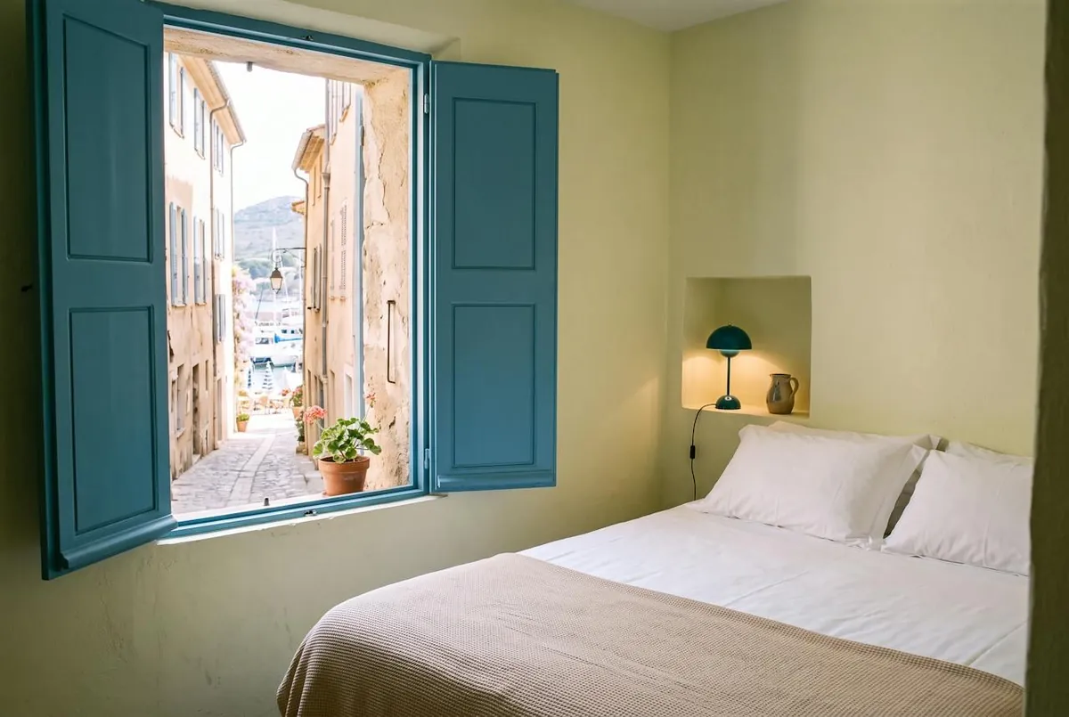 Chambre Escale — la chambre Escale, sur la ruelle du village